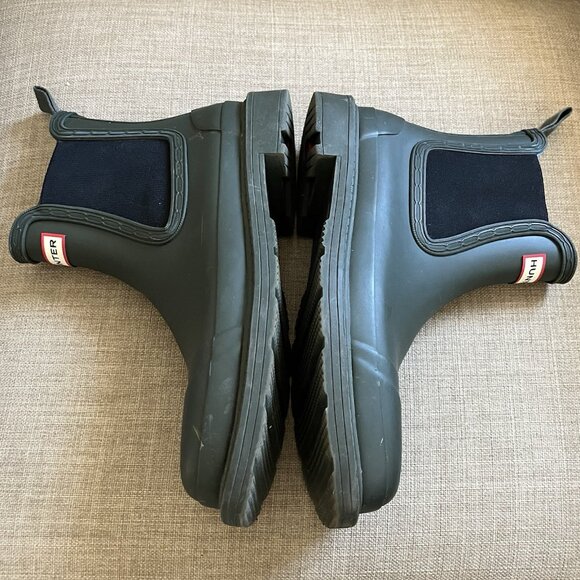 Hunter Chelsea Short Rain Boots Women's Size 8 Dark Hunter Green - Picture 8 of 13